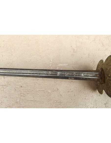 ÉPÉE A LA MOUSQUETAIRE EPOQUE LOUIS XV.