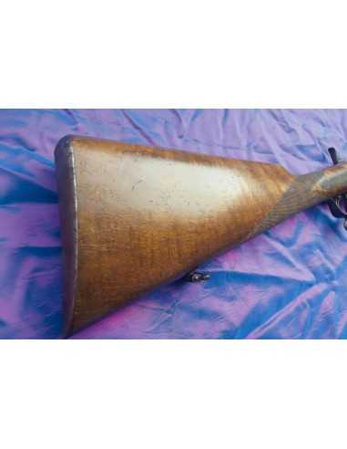 FUSIL DE CHASSE JUXTAPOSE A BROCHE LIEGEOIS.