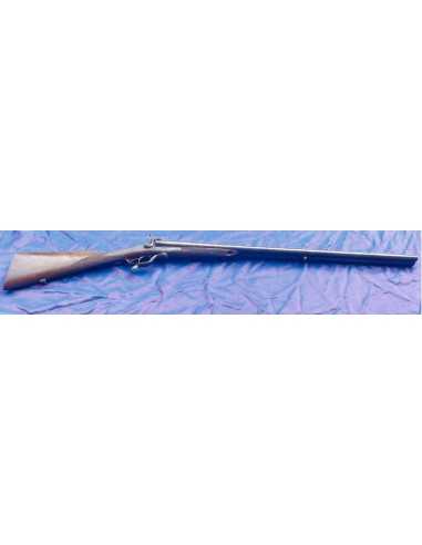 FUSIL DE CHASSE JUXTAPOSE A BROCHE LIEGEOIS.