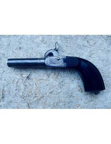 PISTOLET DE POCHE A PERCUSSION A CROSSE RENAISSANCE.