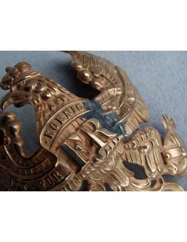 PLAQUE DE CASQUE A POINTE D’OFFICIER PRUSSIEN 1895.