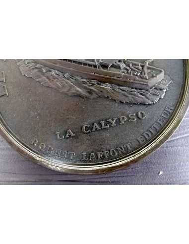 MEDAILLE DE TABLE COMMANDANT COUSTEAU.