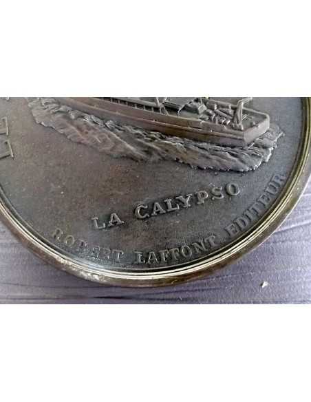 MEDAILLE DE TABLE COMMANDANT COUSTEAU.