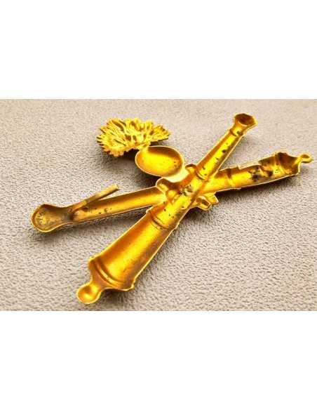 PLAQUE DE SCHAKO D’ARTILLERIE Mle 1873.
