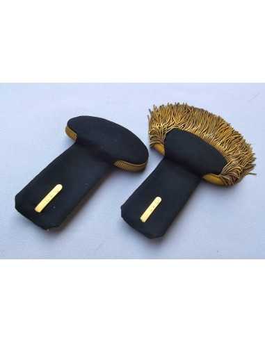 PAIRE D’EPAULETTES D’OFFICIER D’ARTILLERIE IIIe REPUBLIQUE.