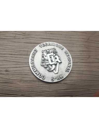 MÉDAILLE DE TABLE DU COMMISSARIAT TECHNIQUE 5e RM.