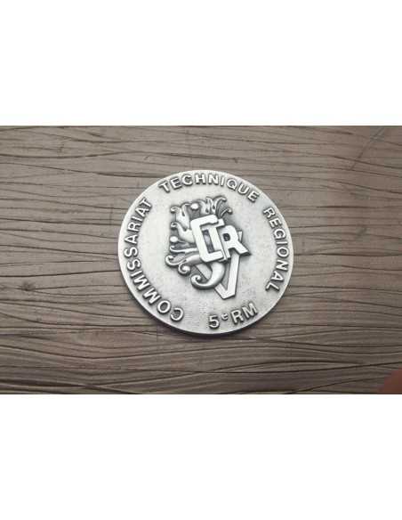 MÉDAILLE DE TABLE DU COMMISSARIAT TECHNIQUE 5e RM.
