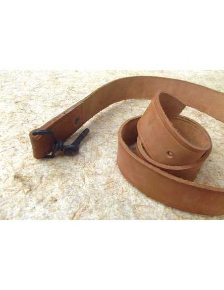 SANGLE CUIR POUR EQUIPEMENT FRANCAIS.