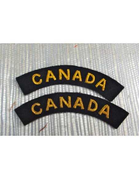 PAIRE DE TITLES ARMÉE CANADIENNE.