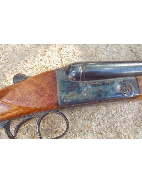 FUSIL DE CHASSE VERNEY-CARRON HAMMERLESS JUXTAPOSÉ "PIONNIER".