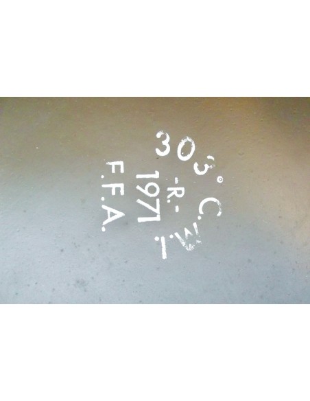 CASQUE Mle 51 ARMEE FRANCAISE AVEC FILET ET PANSEMENT.