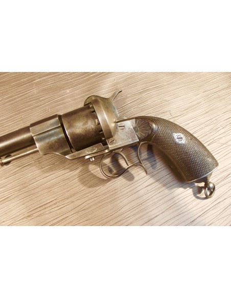 REVOLVER LEFAUCHEUX Mle 1858 FABRICATION D'OFFICIER.