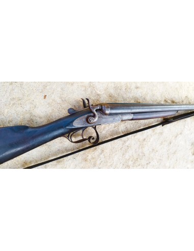 FUSIL DE CHASSE JUXTAPOSÉ A CHIENS...