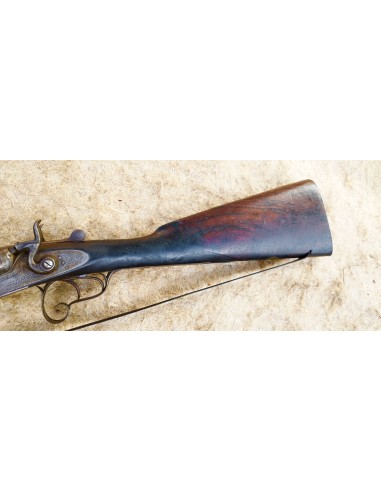 FUSIL DE CHASSE JUXTAPOSÉ A CHIENS...