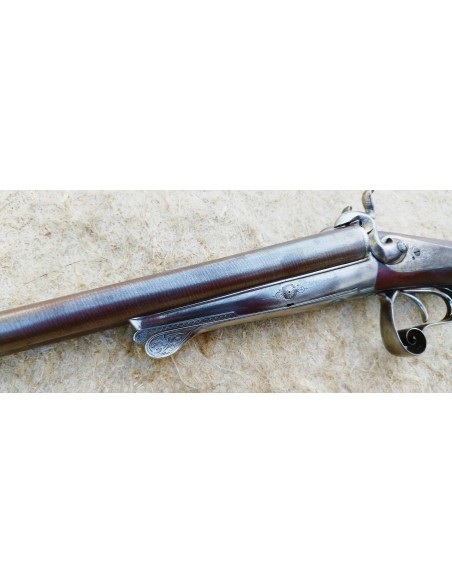 FUSIL JUXTAPOSE A BROCHES SIGNE PONDEVAUX.