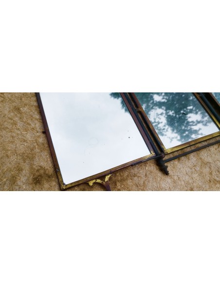 MIROIR TRIPTYQUE VERS 1900.