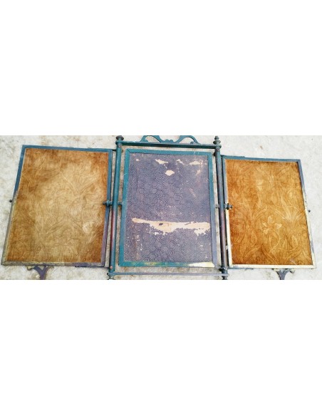 MIROIR TRIPTYQUE VERS 1900.