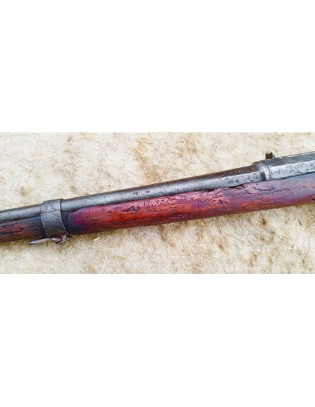 EMOUVANTE EPAVE DE FUSIL GRAS DE CHASSE.