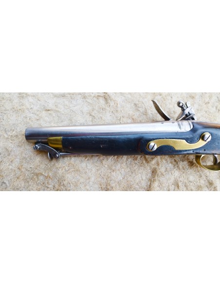 PISTOLET MILITAIRE A SILEX ANGLAIS VERS 1830-40.