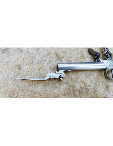 PISTOLET DE POCHE A BAÏONNETTE LANÇANTE.