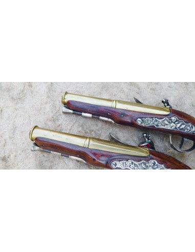 RARE PAIRE DE PISTOLETS D’OFFICIER DE...
