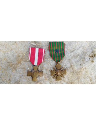 LOT DE MÉDAILLES « CROIX DE GUERRE ».