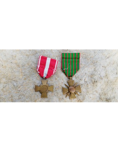LOT DE MÉDAILLES « CROIX DE GUERRE ».