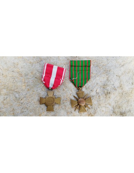 LOT DE MÉDAILLES « CROIX DE GUERRE ».