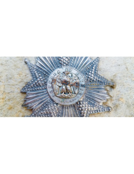 PLAQUE DE GRAND OFFICIER DE LA LEGION D'HONNEUR SECOND EMPIRE.
